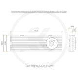 EKWB EK-M.2 NVMe Heatsink - Blue