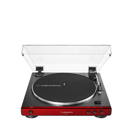 Audio Technica LP60X Standard Belt Drive Turntable w/ Built In Preamp - Red