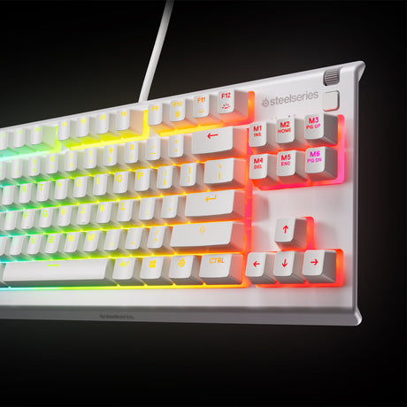 SteelSeries Apex 3 TKL Wired RGB Gaming Keyboard - White