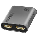 Promate HDMI Splitter With Dual HDMI Ports Up to 4K@60Hz