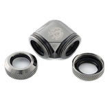 Bitspower 90-Degree Dual Multi-Link Fitting For OD 12mm - Black Sparkle