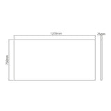 Lumi Commercial Grade Single-Motor Sit-Stand 1200x750mm Desk - White