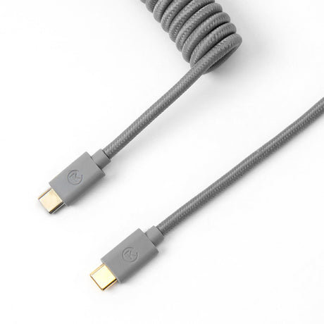 Keychron Coiled Aviator USB Type-C Cable - Grey