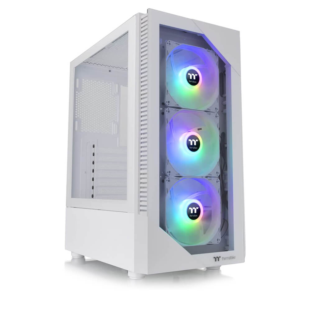 Thermaltake View 200 Tempered Glass ARGB Mid Tower Case Snow Edition