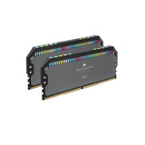 Corsair Dominator Platinum RGB 64GB (2x32GB) DDR5-6000 CL30 AMD EXPO & Intel XMP Memory (CMT64GX5M2B6000Z30) - Grey