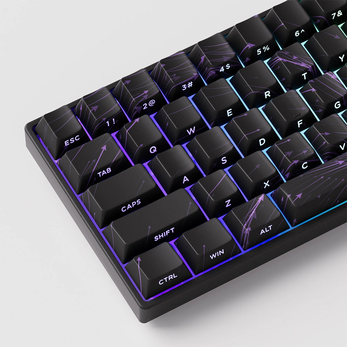 Akko Monsgeek Fun60 Max 60% Wireless Hall-Effect Gaming Keyboard Black Nebula - Glare Magnetic Switch