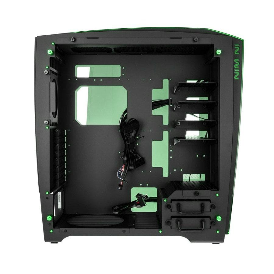 Inwin H-Frame 2.0 Tower Chassis w/1065W PSU - Black/Green