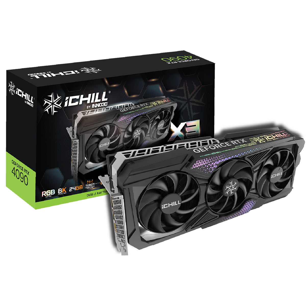 INNO3D GeForce RTX 4090 ICHILL X3 24GB Graphics Card