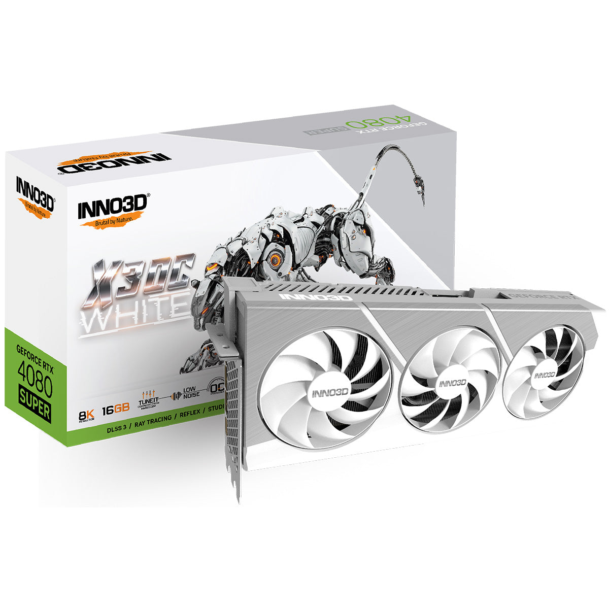 INNO3D GeForce RTX 4080 SUPER X3 OC White 16GB Graphics Card