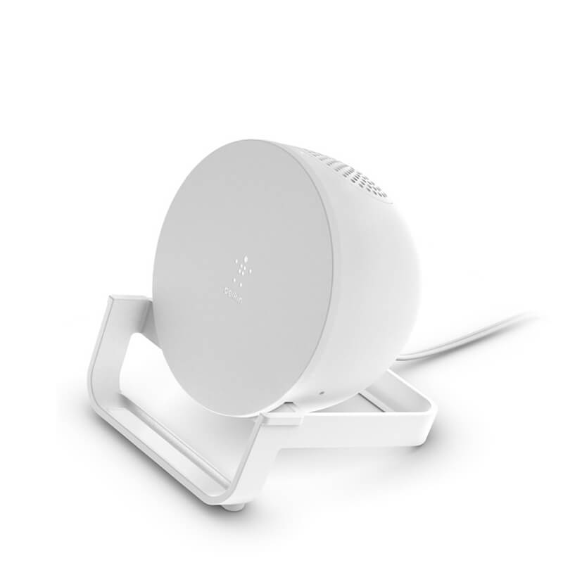 Belkin BoostCharge Wireless Charging Stand + Speaker - White