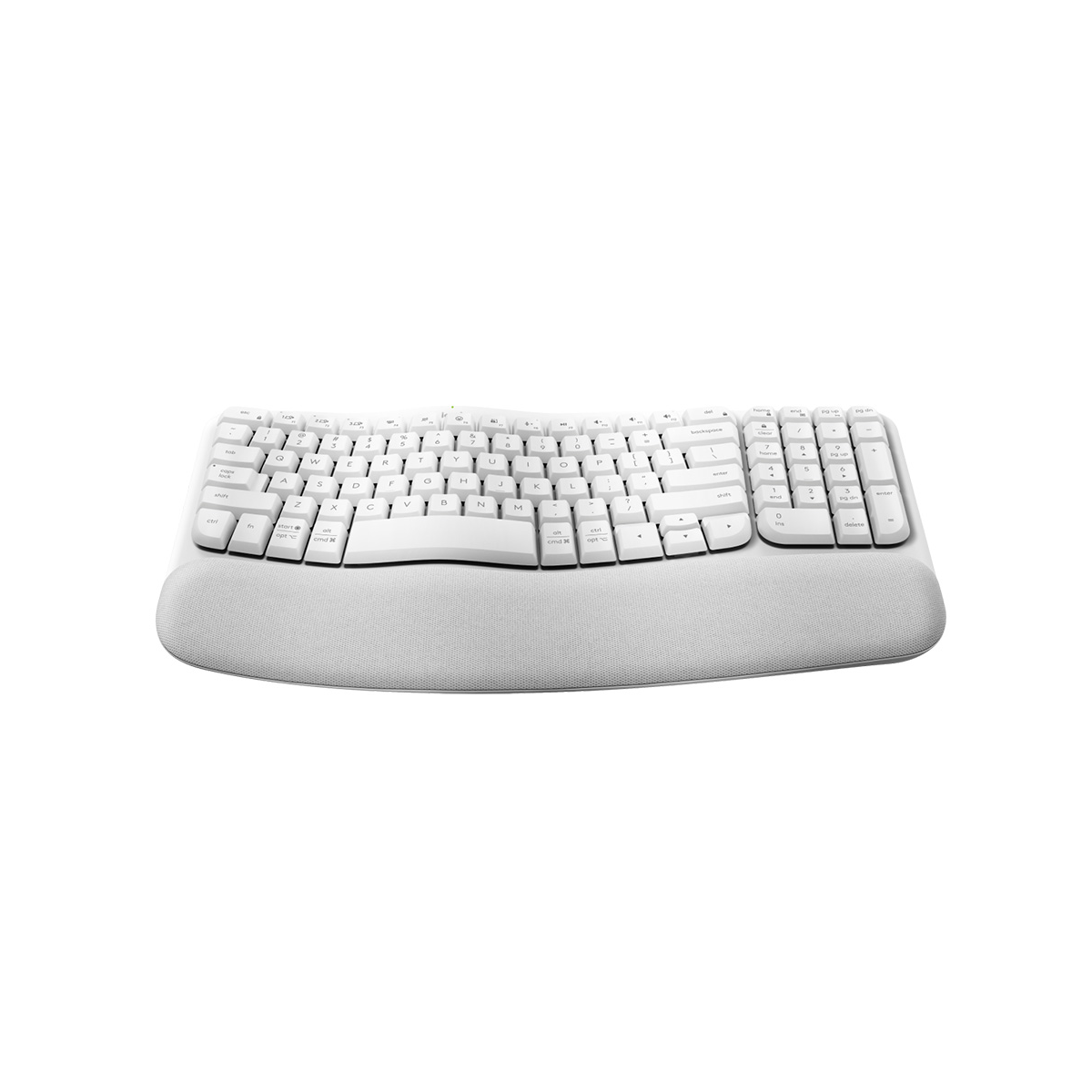 Logitech Wave Keys Wireless Ergonomic Keyboard - Off White