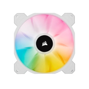 Corsair iCUE SP140 RGB ELITE White Performance 140mm PWM Fan - Single Pack