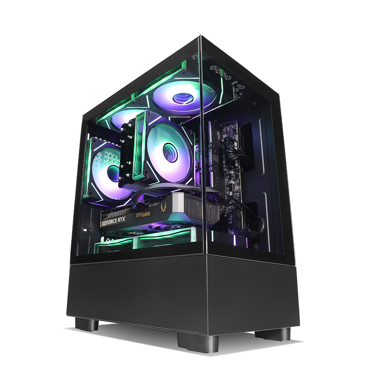 Qubit NEX RTX 5060 Ryzen 5 7400F Gaming PC - BLACK
