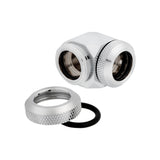 Corsair Hydro X Series XF Hardline 14mm 90° Angled Compression Twin Pack - Chrome