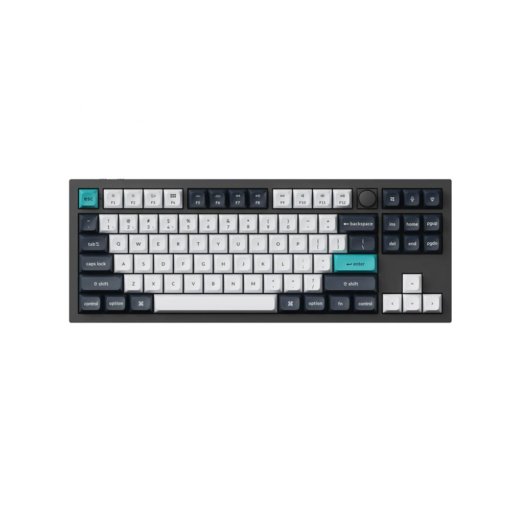 Keychron Q3 Max TKL RGB Carbon Black Wireless Mechanical Keyboard - Jupiter Red Switch