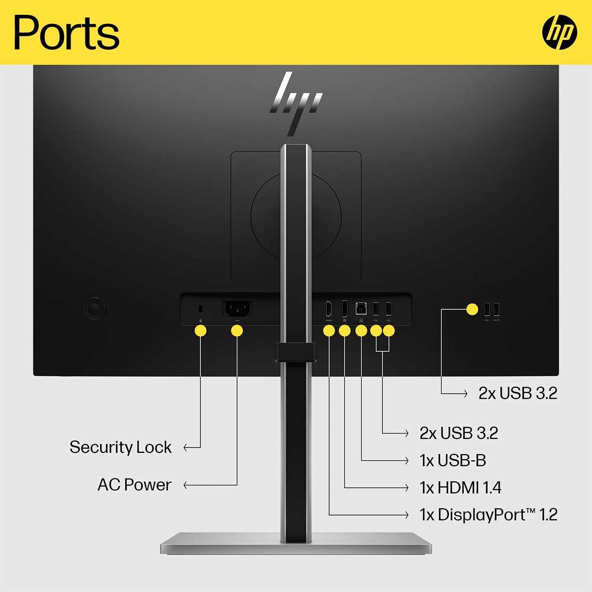 HP E24q G5 24" QHD VA Monitor