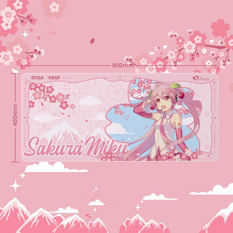 Akko x Sakura Miku 900x400mm  Mouse Pad