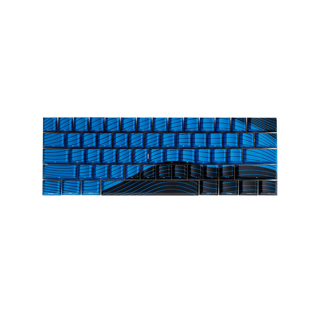 Wooting Dye-Sub PBT Magnetic Wave 61 Keys Keycap Set ANSI - Ocean