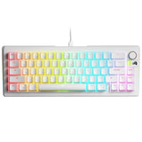 Glorious GMMK 3 65% Wired Mechanical Keyboard Fox Linear Switch - White