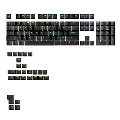 Glorious GPBT Backlit Keycaps - Black