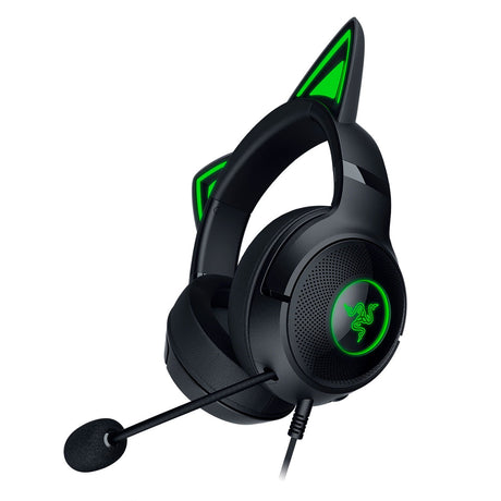 Razer Kraken Kitty V2 USB Headset with RGB Kitty Ears - Black