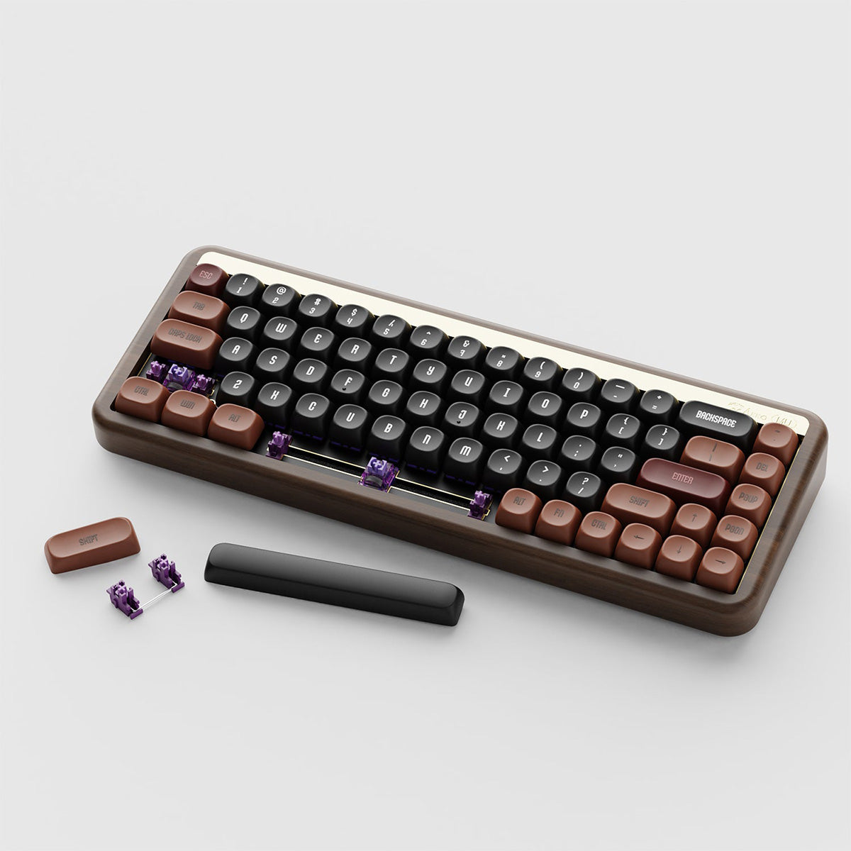 Akko MU01 Autumn 65% RGB Wireless Mechanical Keyboard - Rosewood Switch