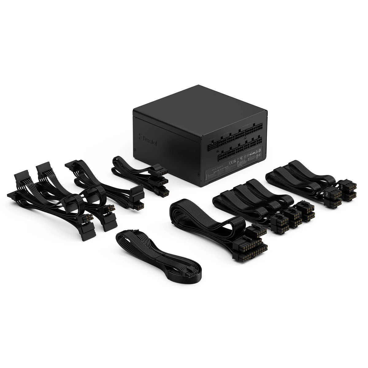 Fractal Design Ion 3 1000W 80 Plus Gold ATX 3.1 PCIE Gen 5 Fully Modular Power Supply - Black