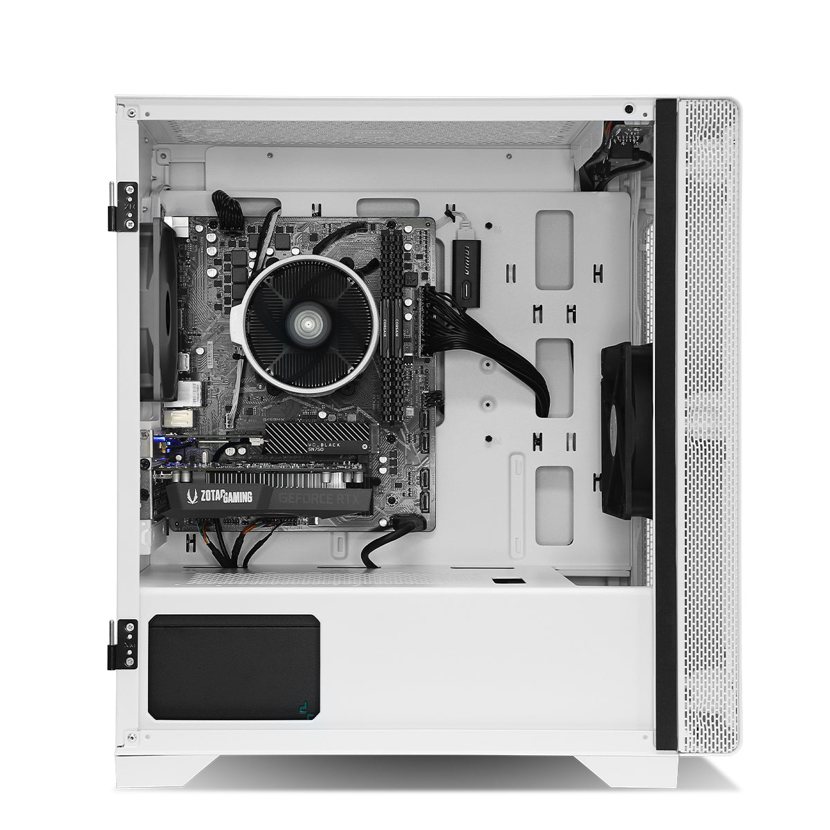 Arasaka AMP RTX 3050 Ryzen 5 5500 Gaming PC - Mono