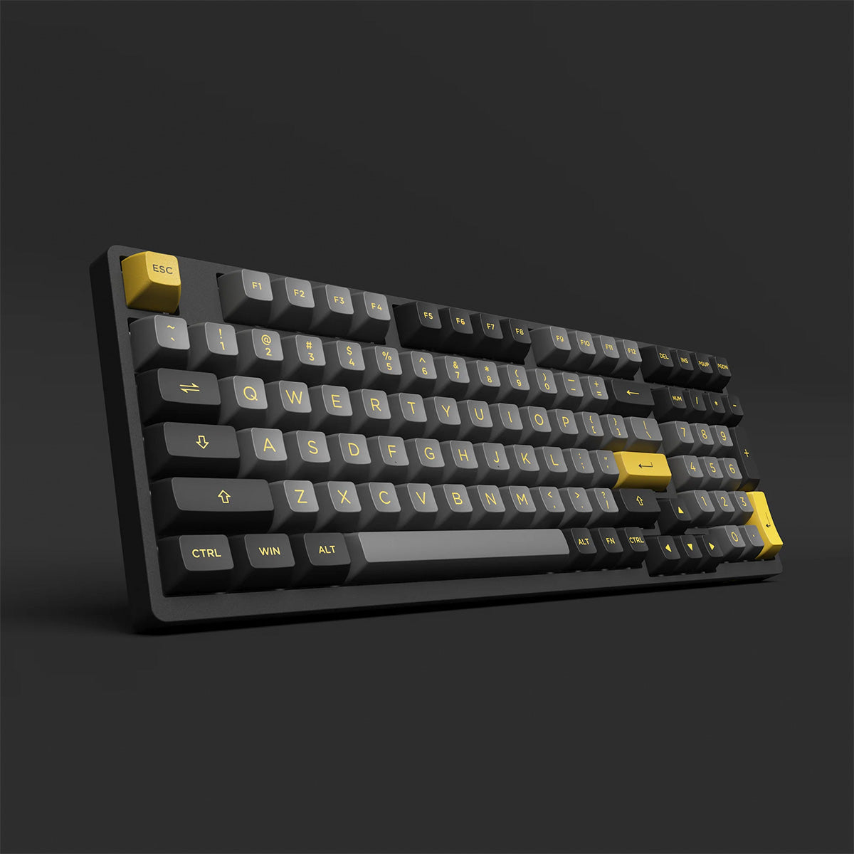 Akko 3098B Plus Black & Gold 96% RGB Wireless Mechanical Keyboard - Creamy Yellow Switch