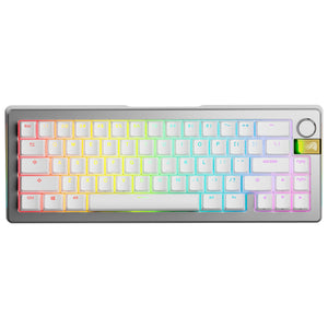 Glorious GMMK 3 Pro HE 65% Wireless Mechanical Keyboard Fox HE Linear Switch - Silver