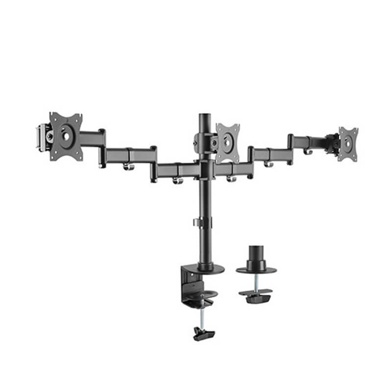 Brateck Lumi LDT07-C036 13"-27" Triple Monitor Desk Mount