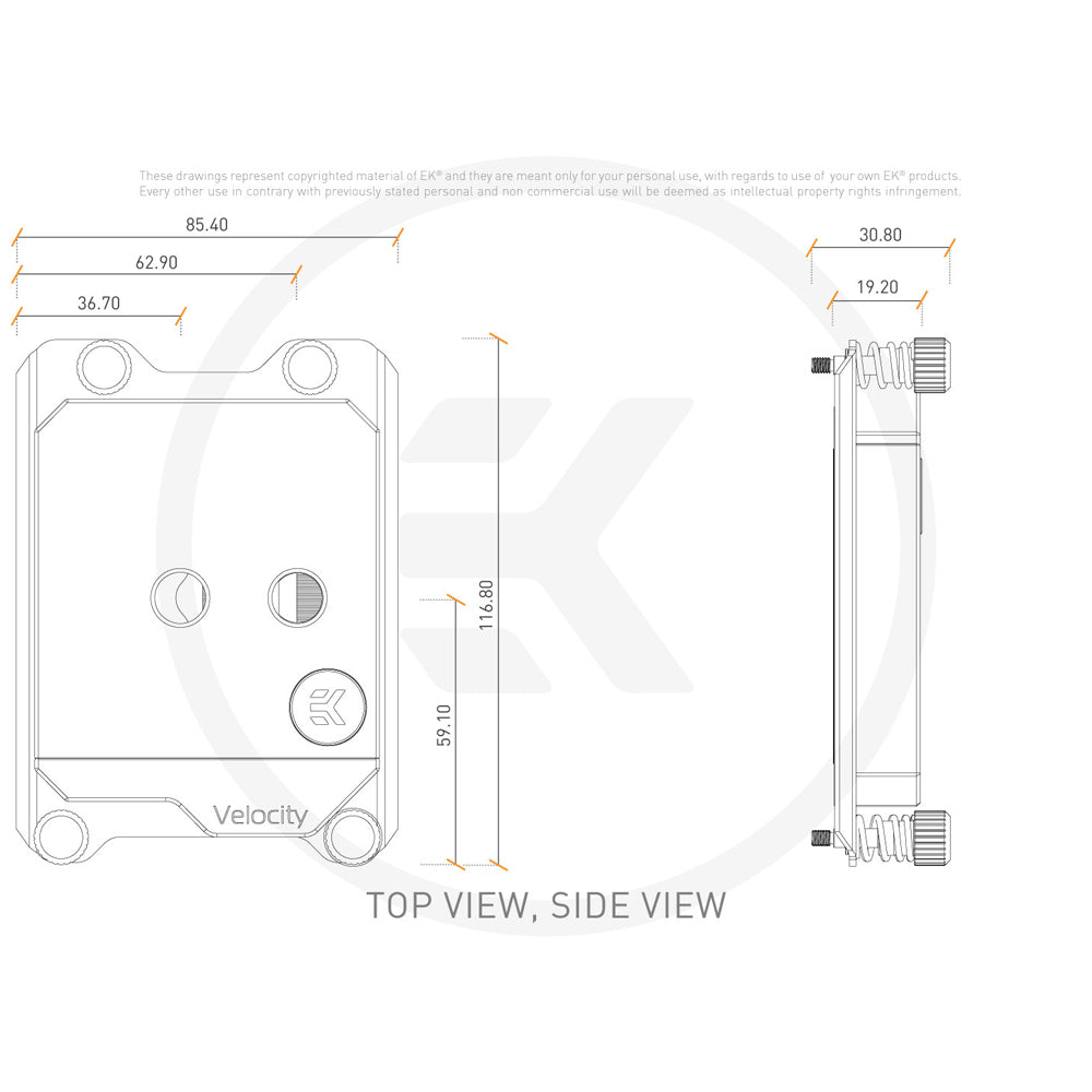 EKWB EK-Quantum Velocity sTR4 D-RGB - Nickel + Acetal