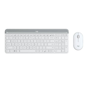 Logitech MK470 Slim Wireless Keyboard and Mouse - White