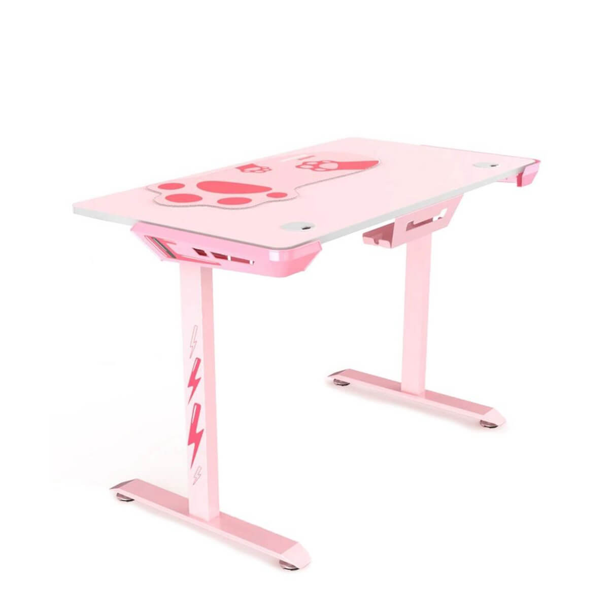 Eureka Ergonomic I44-P Gaming Desk - Pink