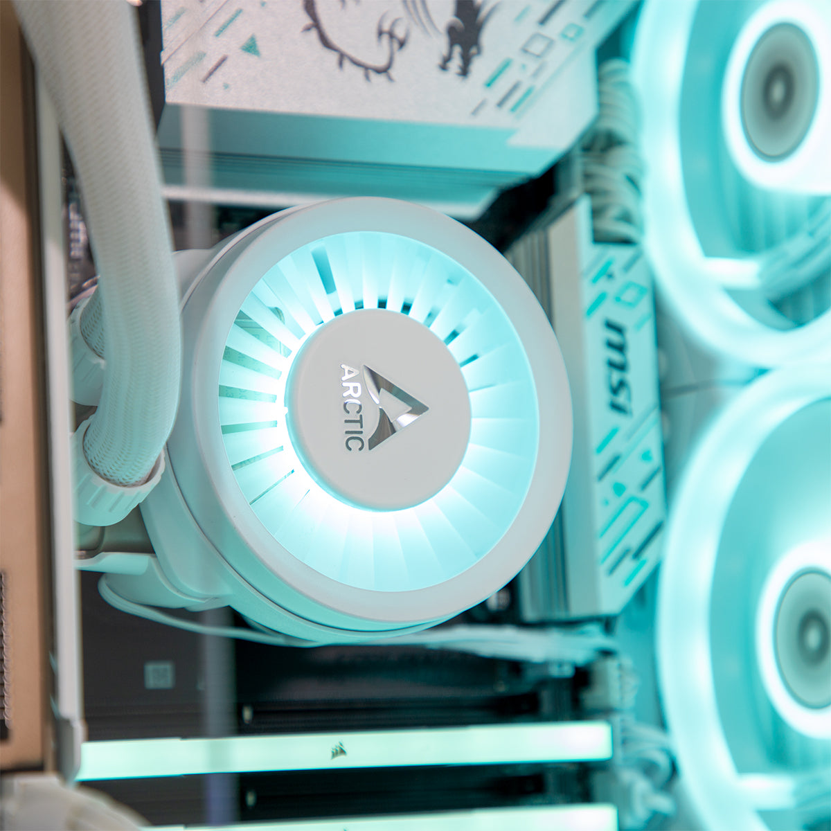 Pop RTX 5070 Ti Ryzen 7 7800X3D Gaming PC - WHITE