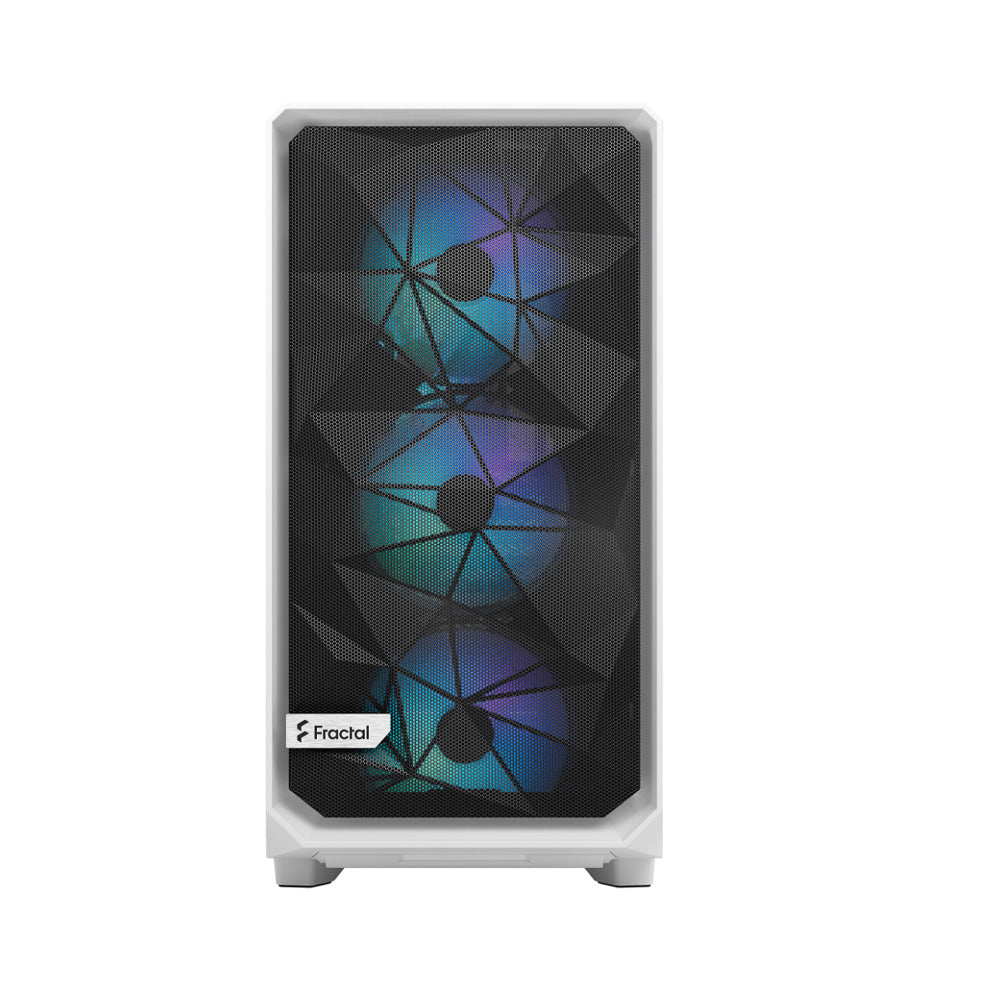 Fractal Design Meshify 2 RGB Mid Tower Case - White TG Clear Tint