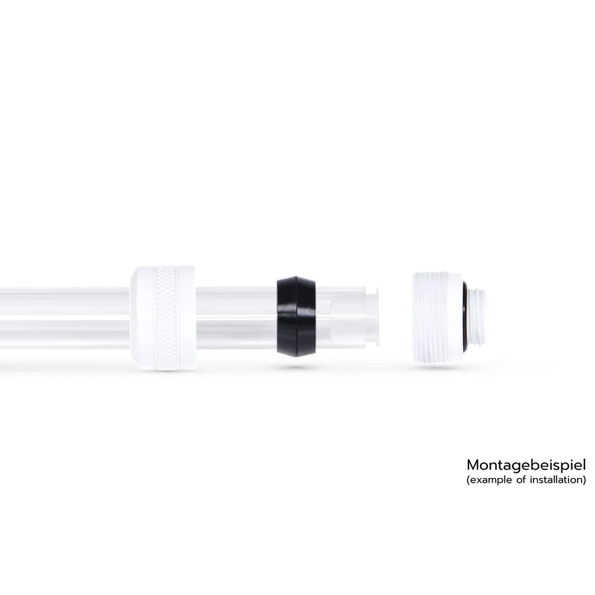 Alphacool Eiszapfen Pro 13mm Hard Tube Compression Fitting Six Pack - White