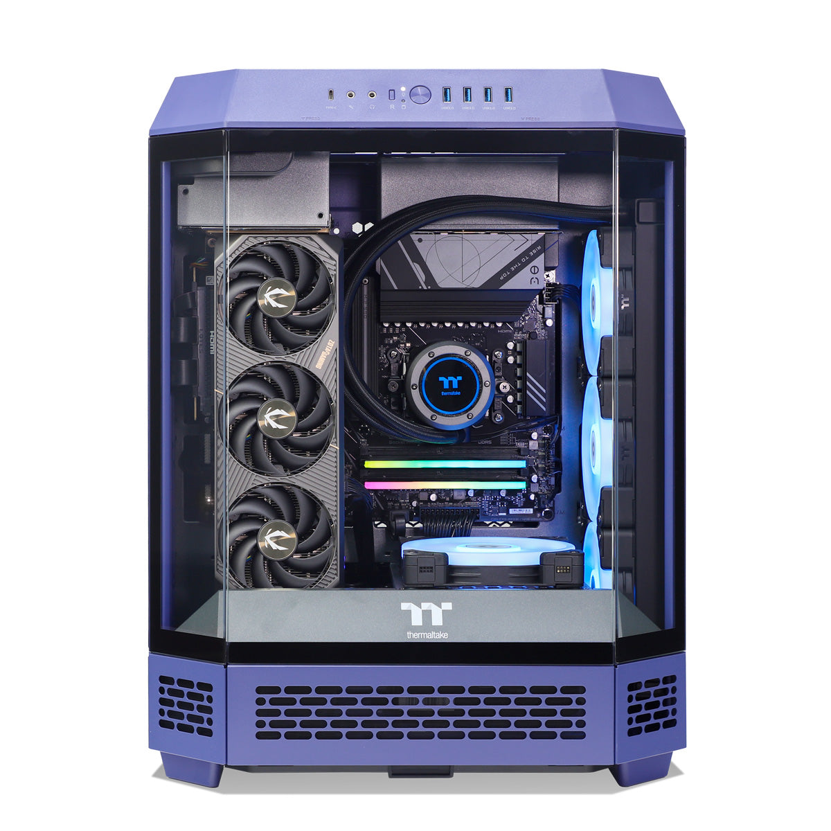 Le Bastion RTX 5080 Ryzen 7 9800X3D Gaming PC - Violet