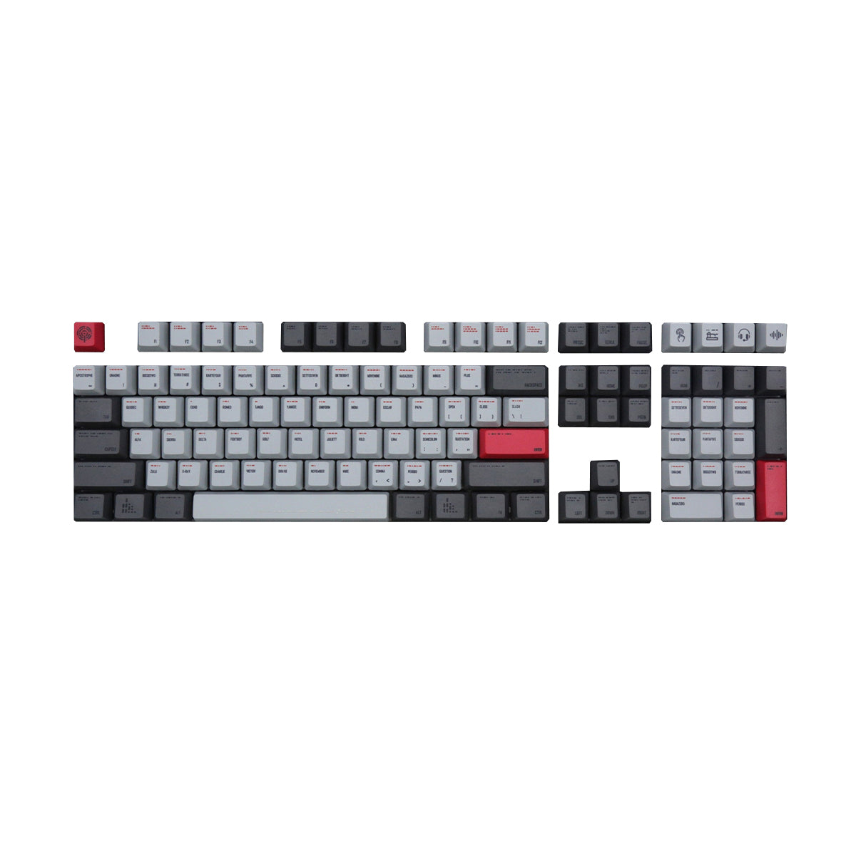 Varmilo Dye  Sub PBT Keycap Set - Morse Code