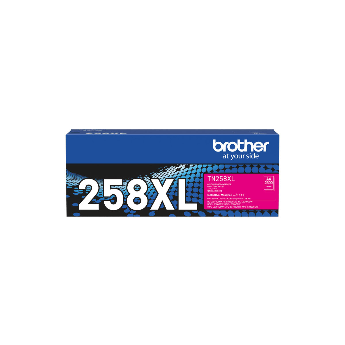 Brother TN258XLM Magenta Toner for MFCL3755CDW, HLL3240CDW, DCPL3560CDW, HLL8240CDW, MFCL3760CDW, MFCL8390CDW Printers