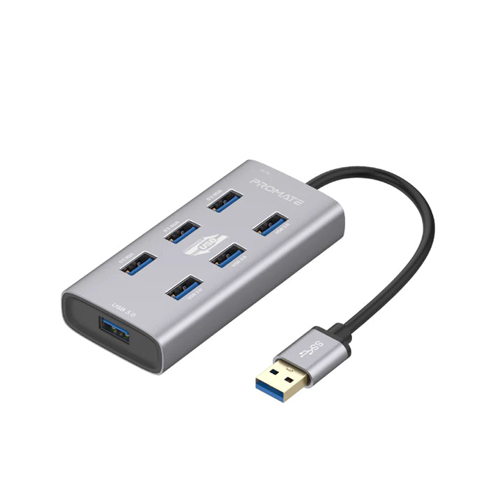 PROMATE Powered USB Hub With 7x USB 3.0 Ports Plus Additional USB-C