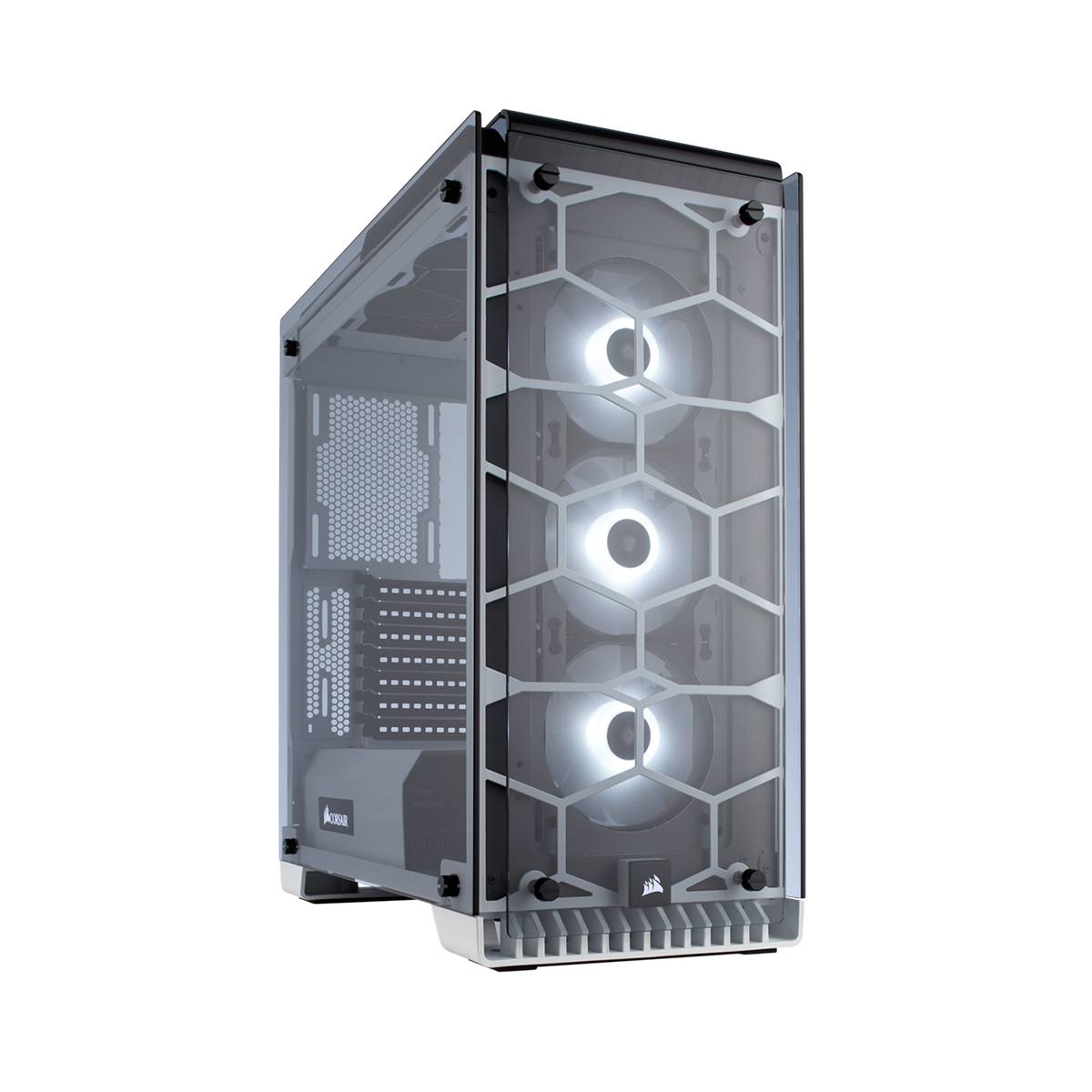 Corsair Crystal 570X RGB Fully Tempered Glass ATX Mid Tower Case - White