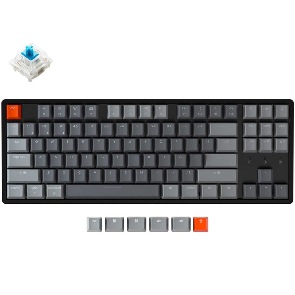 Keychron K8 TKL RGB Wireless Mechanical Keyboard - G Pro Blue Switch