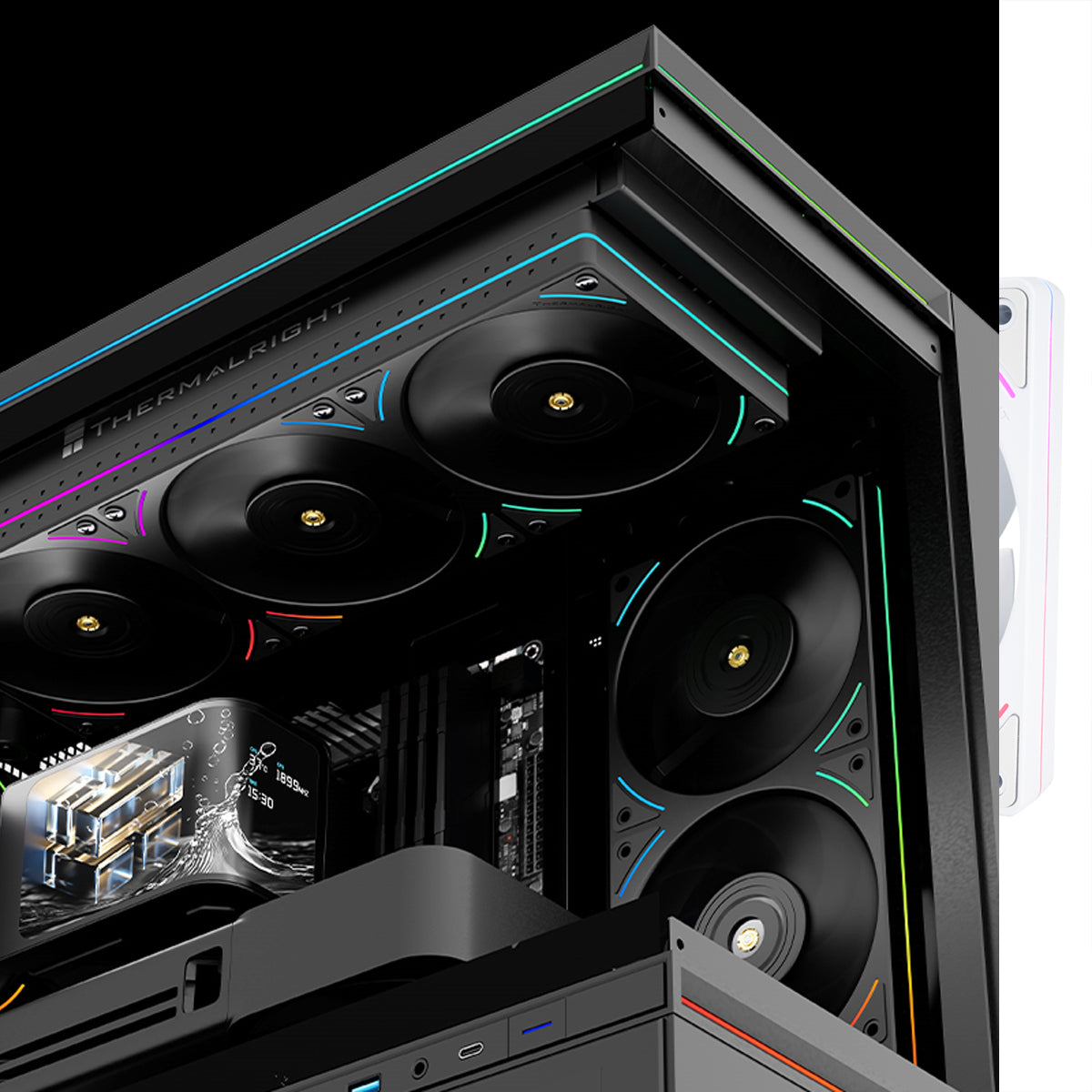 Thermalright TL-UB36 360mm RGB Single-Frame Cooling Fan - Black OEM