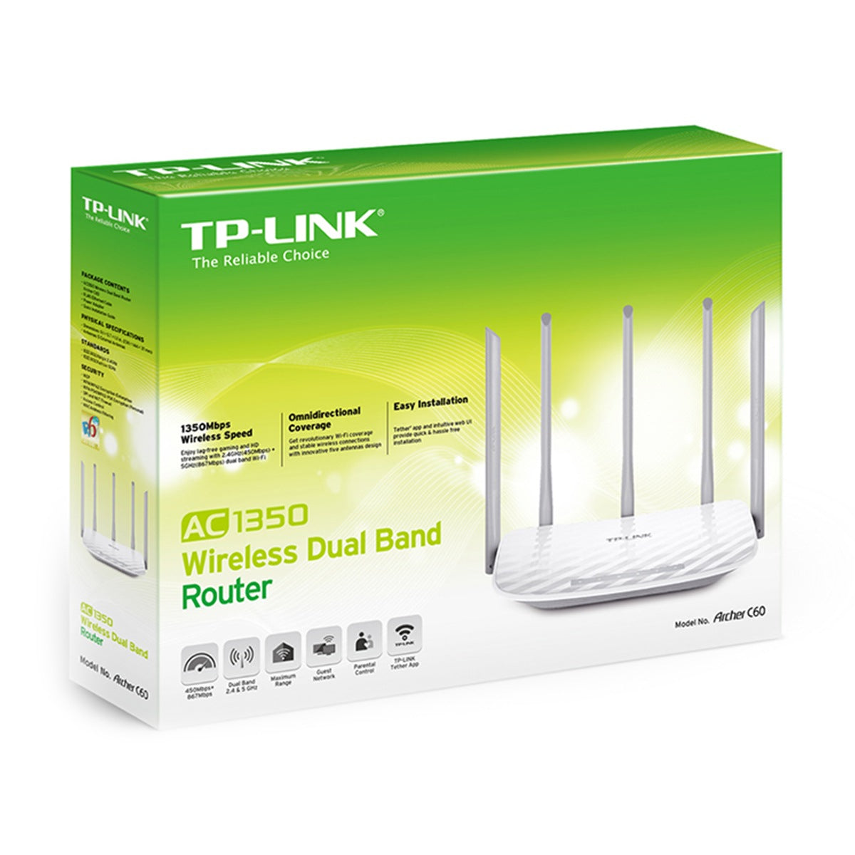 TP-Link Archer C60 AC1350 Wireless Dual Band Router