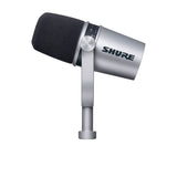 Shure MV7 USB/XLR Dynamic Podcast Microphone - Silver