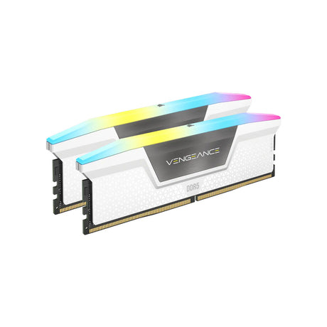 Corsair Vengeance RGB 32GB (2x16GB) DDR5-6000 CL36 Memory - WHITE (CMH32GX5M2E6000Z36W)