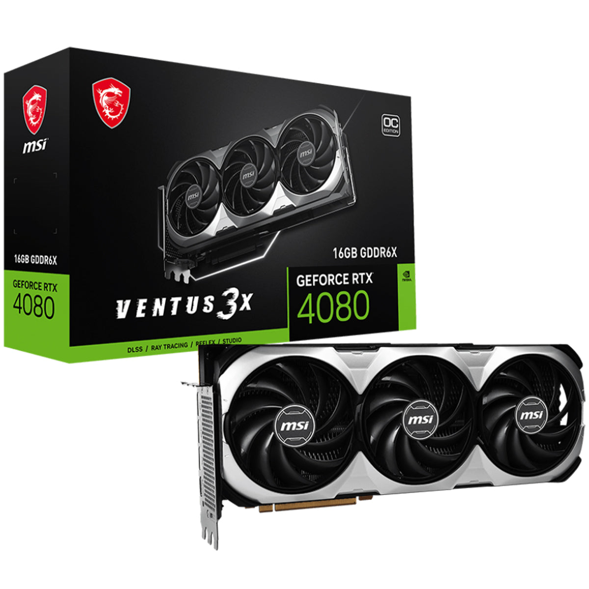 MSI GeForce RTX 4080 VENTUS 3X OC 16GB Graphics Card