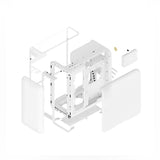 Hyte X50 Tempered Glass ATX Mid Tower Case - Snow White