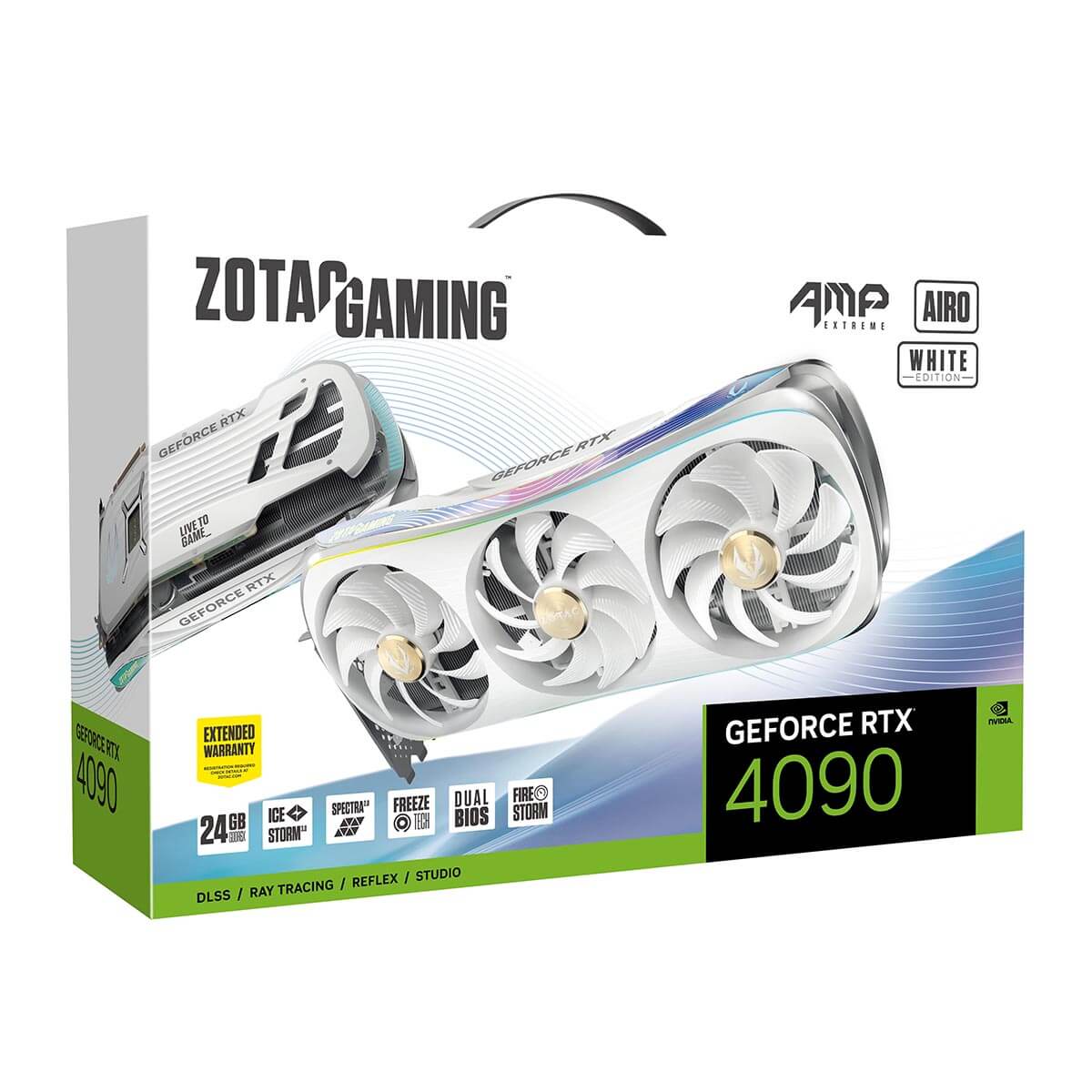 Zotac GeForce RTX 4090 AMP Extreme AIRO White 24GB Graphics Card